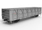 Standard Gauge Rail Cargo Wagon Open Top 61 Ton Load Capacity