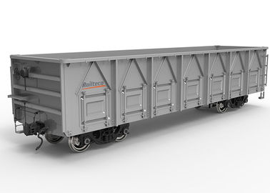 Standard Gauge Rail Cargo Wagon Open Top 61 Ton Load Capacity