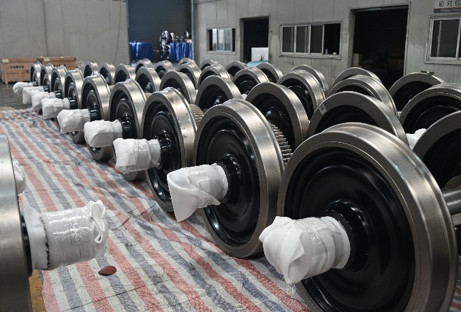 Railway Wheelset With Power U20 Locomotive Wheelset Railroad Loco Wheel Axle Assembly