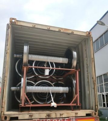 Railway Wheel Set BA004 Wheelset(22.5t) TSI Certification